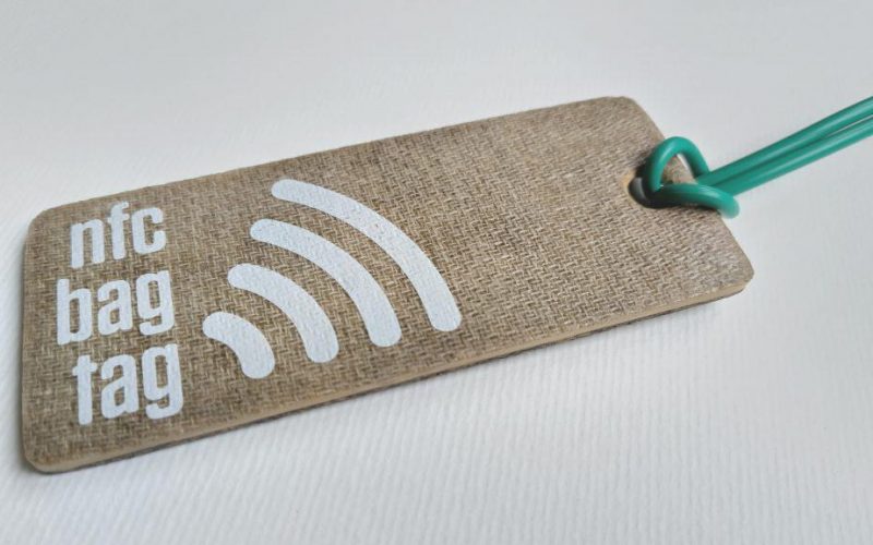 New eco electronic NFC bag tag product available to buy!