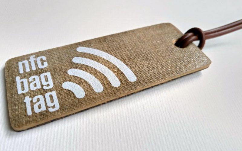New eco electronic NFC bag tag product available to buy!