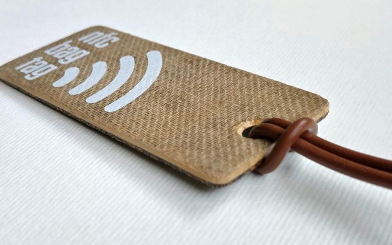 New eco electronic NFC bag tag product available to buy!