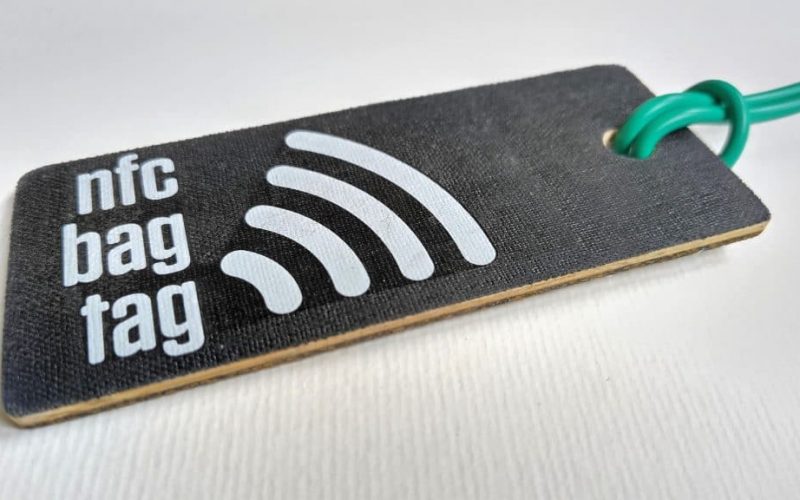 New eco electronic NFC bag tag product available to buy!