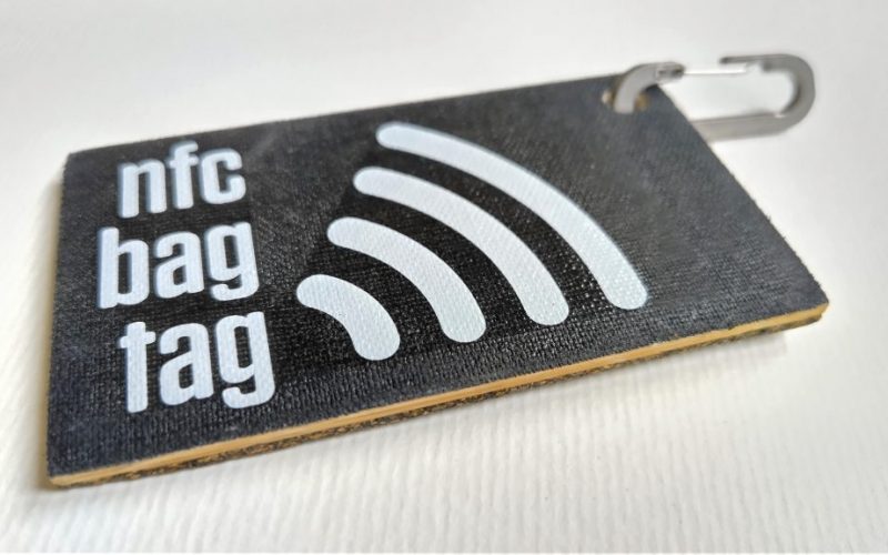 New eco electronic NFC bag tag product available to buy!