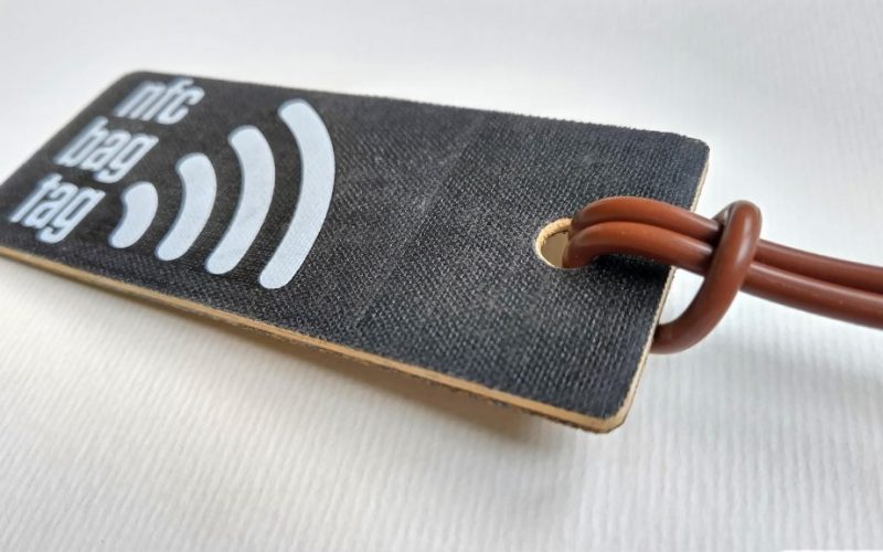 New eco electronic NFC bag tag product available to buy!