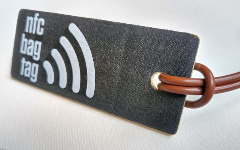 New eco electronic NFC bag tag product available to buy!